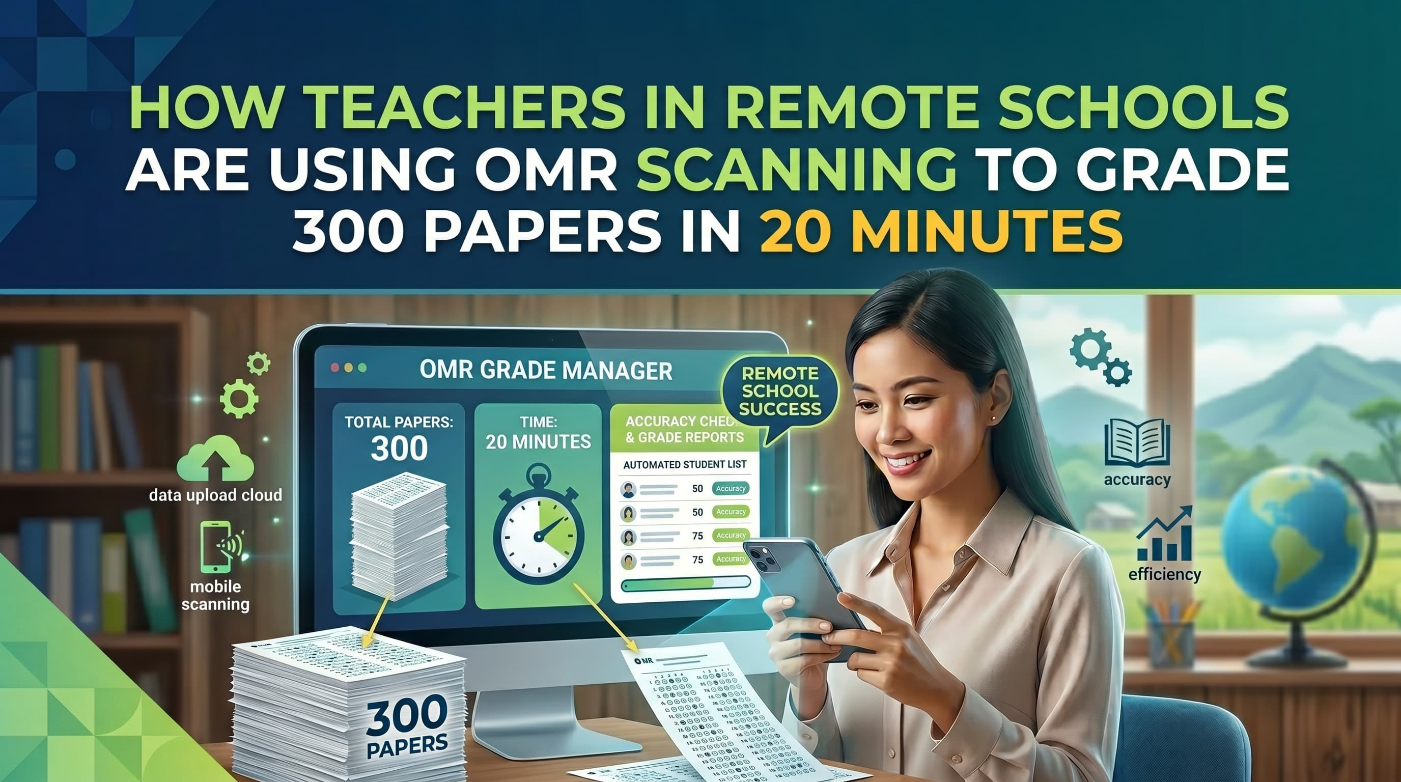 How Teachers in Remote Schools Are Using OMR Scanning to Grade 300 Papers in 20 Minutes